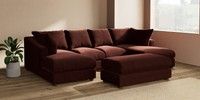 Large - U Shaped Double Chaise with Footstool