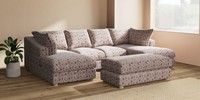 Large - U Shaped Double Chaise with Footstool