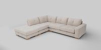 Large Open End Corner Chaise - Left Hand