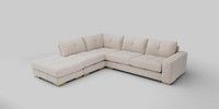 Large Open End Corner Chaise - Left Hand