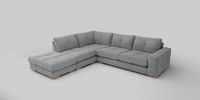 Large Open End Corner Chaise - Left Hand