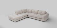 Large Open End Corner Chaise - Left Hand