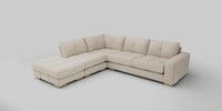 Large Open End Corner Chaise - Left Hand