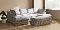 Large - U Shaped Double Chaise with Footstool