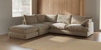 Large Open End Corner Chaise - Left Hand