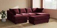 Large - U Shaped Double Chaise with Footstool