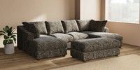 Large - U Shaped Double Chaise with Footstool