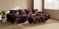 Large - U Shaped Double Chaise with Footstool