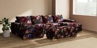 Large - U Shaped Double Chaise with Footstool