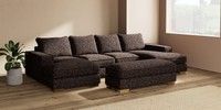 Large - U Shaped Double Chaise with Footstool