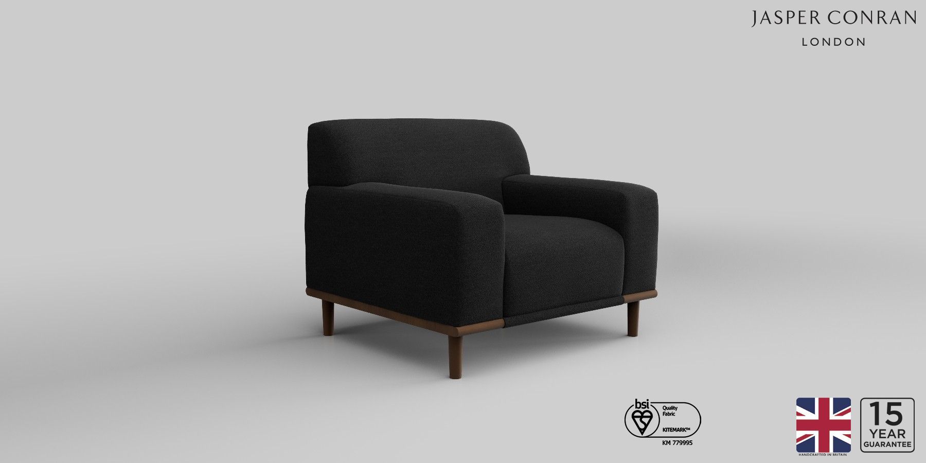 Buy Bamburgh by Jasper Conran Chair Soft Boucle Black Not Required for