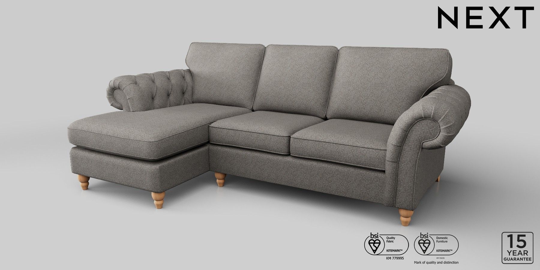 Buy Gosford Highback II Firmer Sit Medium Sofa Chaise Left Hand