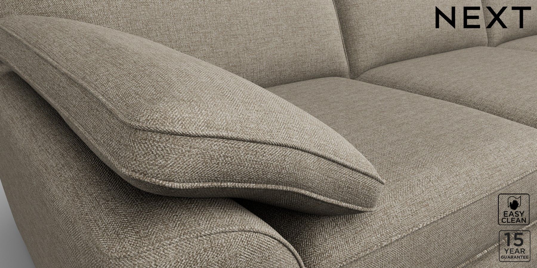 Buy Stamford Grand Relaxed Sit Large Sofa Chaise Right Hand Woven