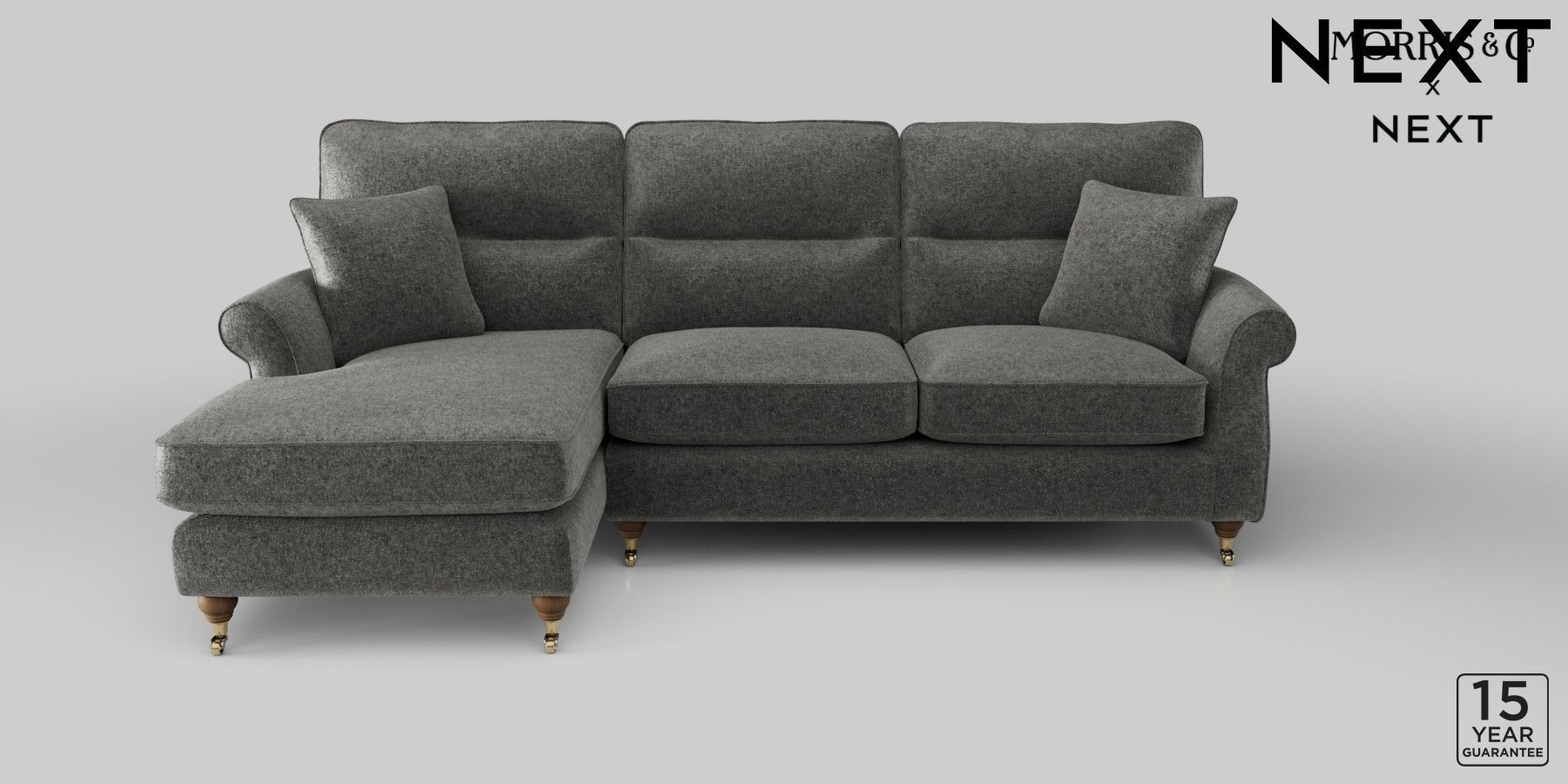 Buy Ashford Highback Firmer Sit Medium Sofa Chaise Left Hand Plush