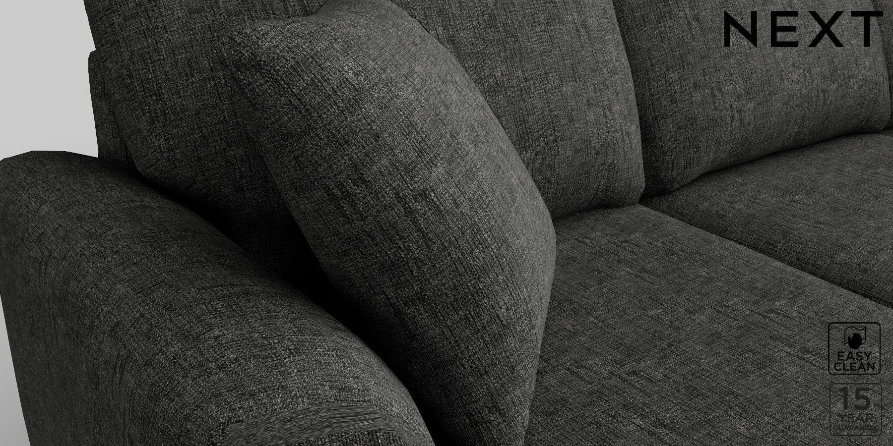 Buy Parker Firmer Sit Medium Sofa Chaise Left Hand Boucle Weave Easy