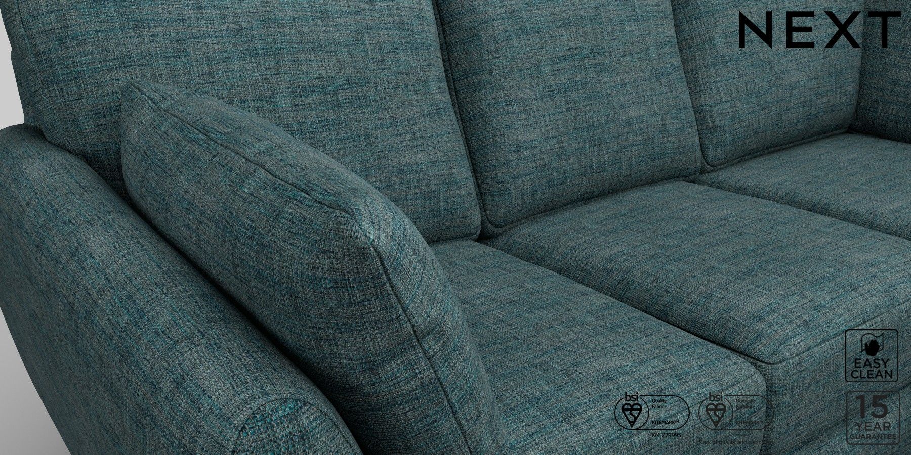 Buy Wilson Firmer Sit Small Corner Sofa Universal Boucle Weave Easy