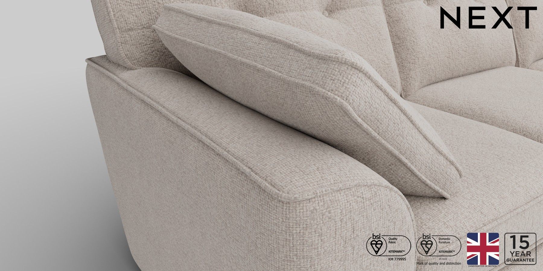 Buy Stamford Buttoned Back Firmer Sit Medium Corner Sofa Universal