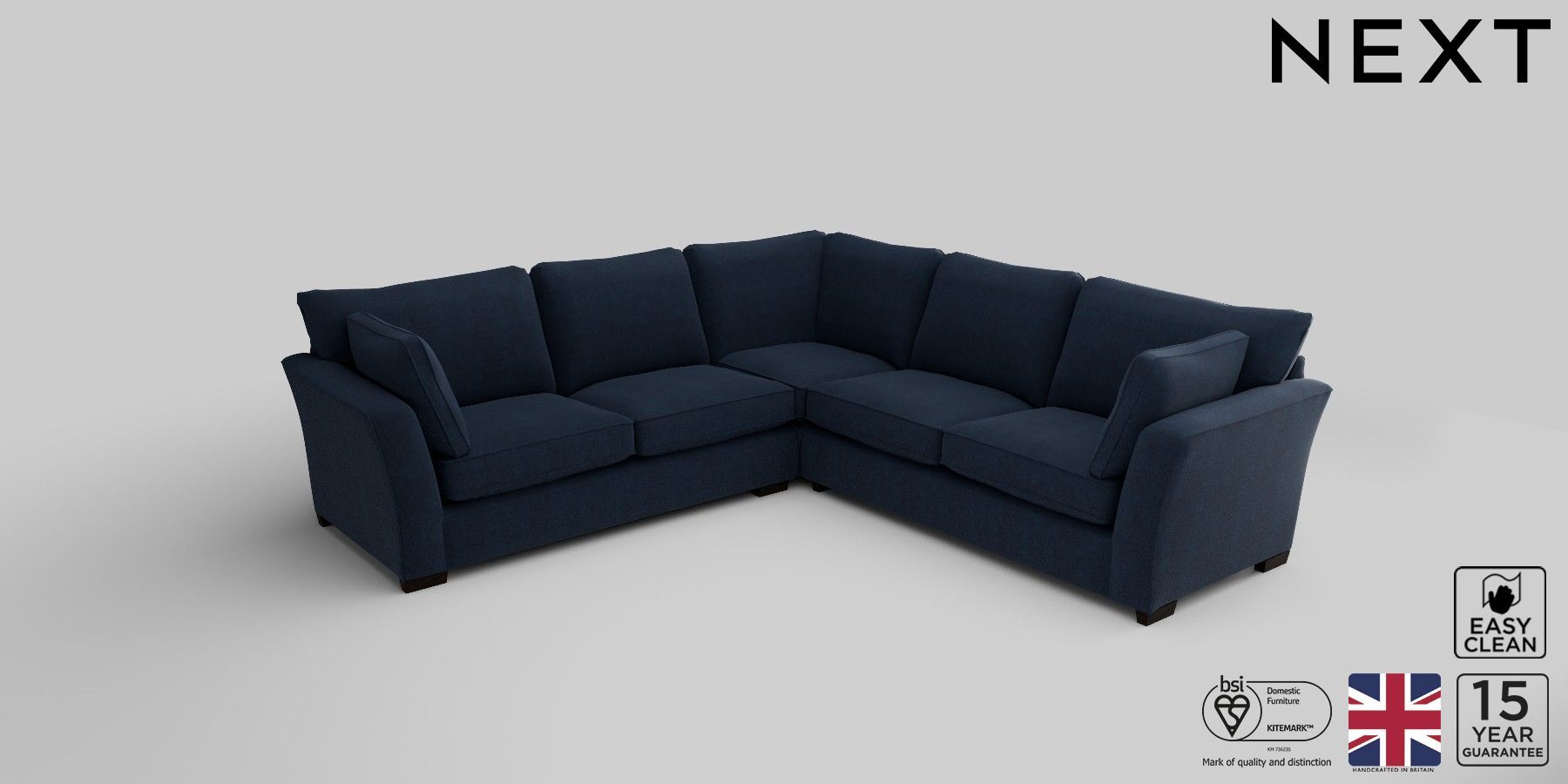 Buy Heath Highback Firmer Sit Large Corner Sofa Universal Fine