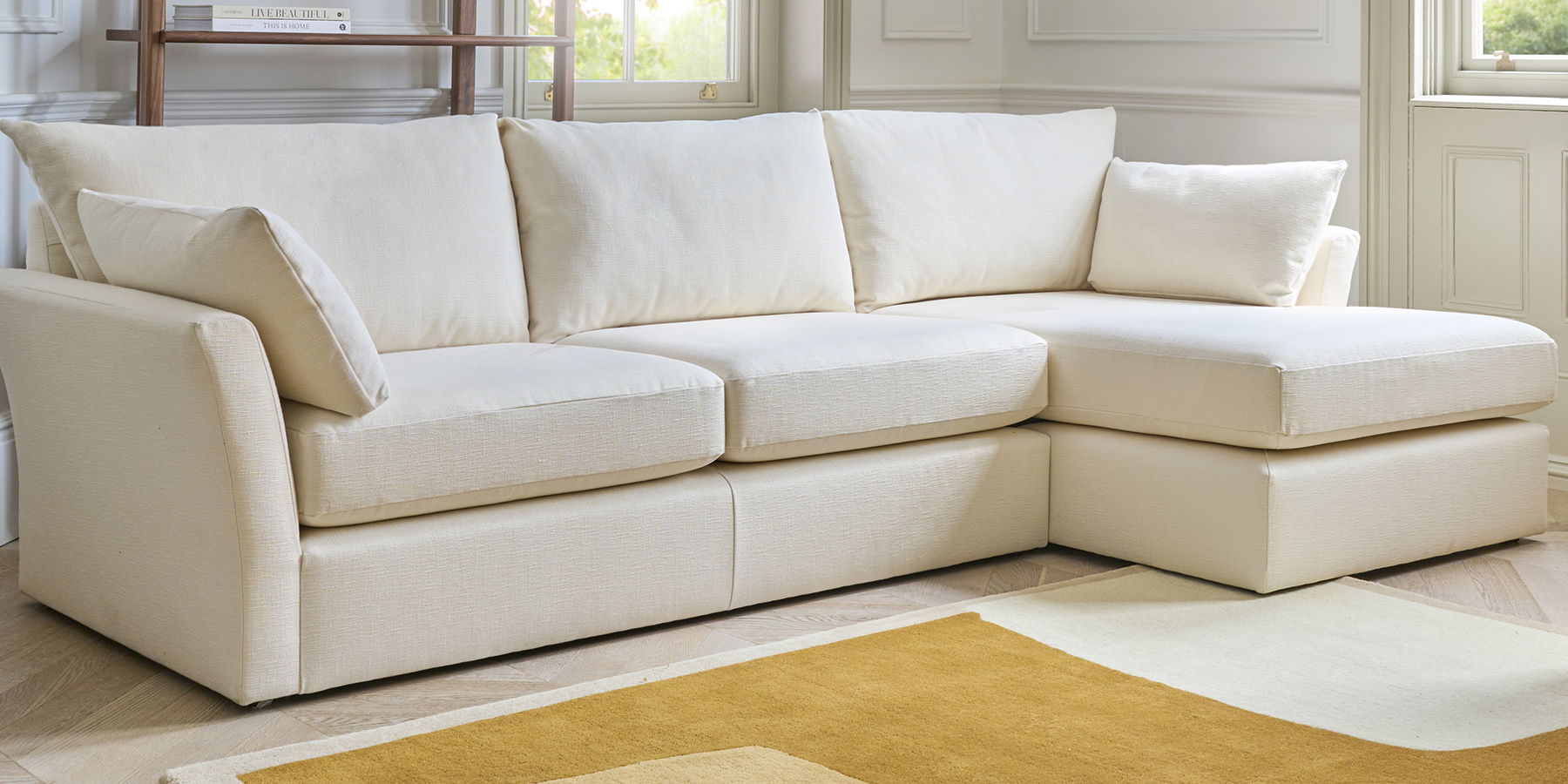 Buy Arun by Jasper Conran Love Seat Cotton Rich Velvet Golden Yellow