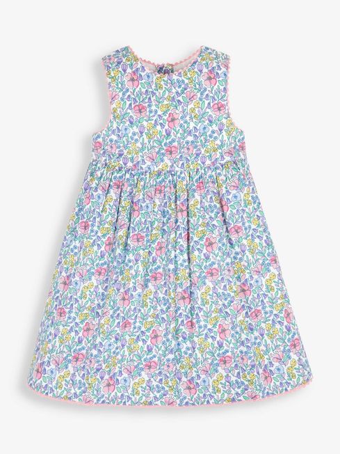 Buy Meadow Floral Print Summer Dress in White from the JoJo Maman Bébé ...