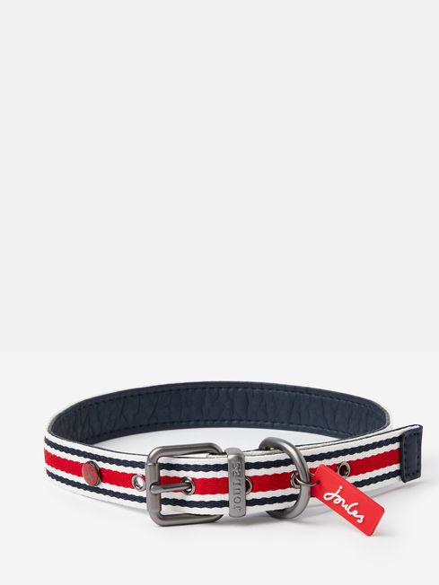 Buy Blue Striped Adjustable Dog Collar from the Joules online shop