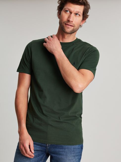 Buy Denton Green Plain T-Shirt from the Joules online shop