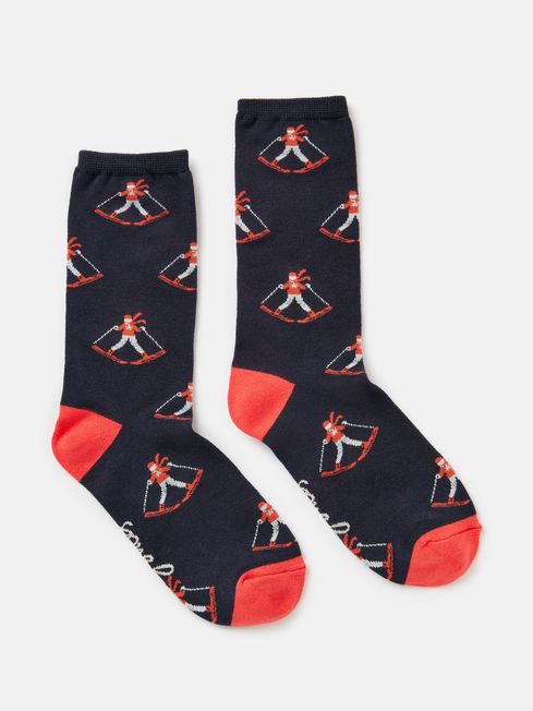 Buy Excellent Everyday Navy Ski Single Ankle Socks from the Joules ...