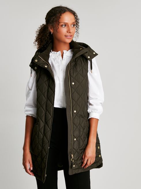 Buy Joules Chatham Quilted Gilet With Hood from the Joules online shop