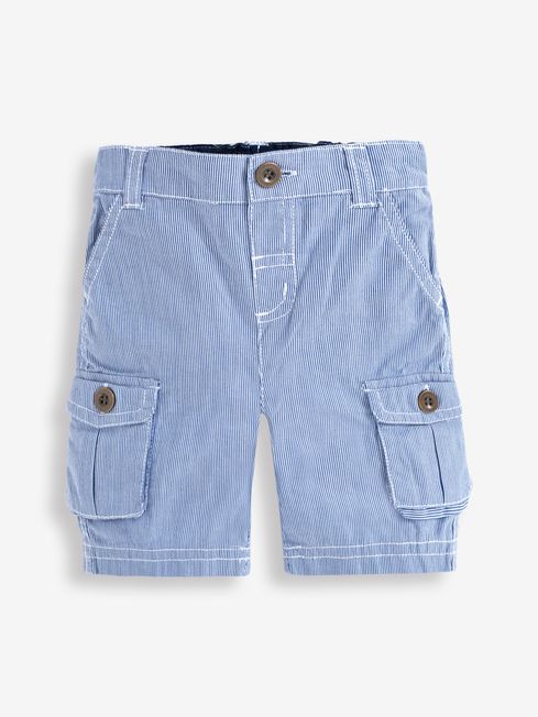 Buy Stripe Cargo Shorts in Blue from the JoJo Maman Bébé UK online shop