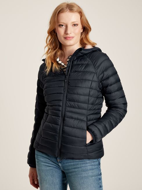 Buy Bramley Navy Showerproof Packable Padded Coat from the Joules ...
