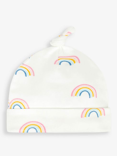 Buy Cream Rainbow Baby Hat from the JoJo Maman Bébé UK online shop