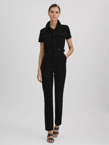 Good American Denim Jumpsuit