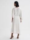 Reiss Naomi Cape Sleeve Asymmetric Maxi Dress - REISS