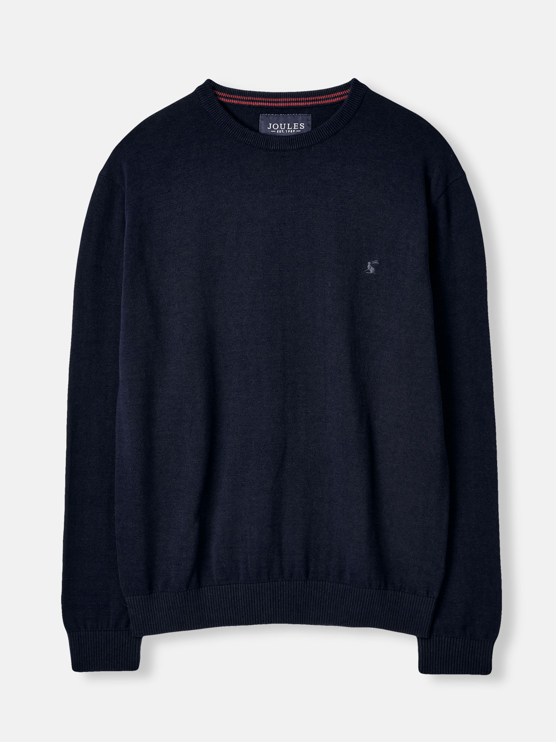 Buy Jarvis Navy Cotton Crew Neck Jumper from the Joules online shop