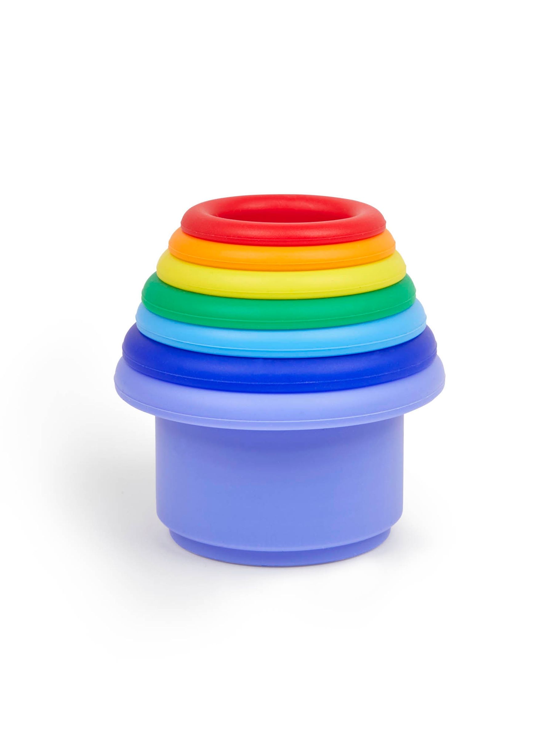 Buy JoJo Maman Bébé Silicone Rainbow Stacking Cups from the JoJo Maman ...