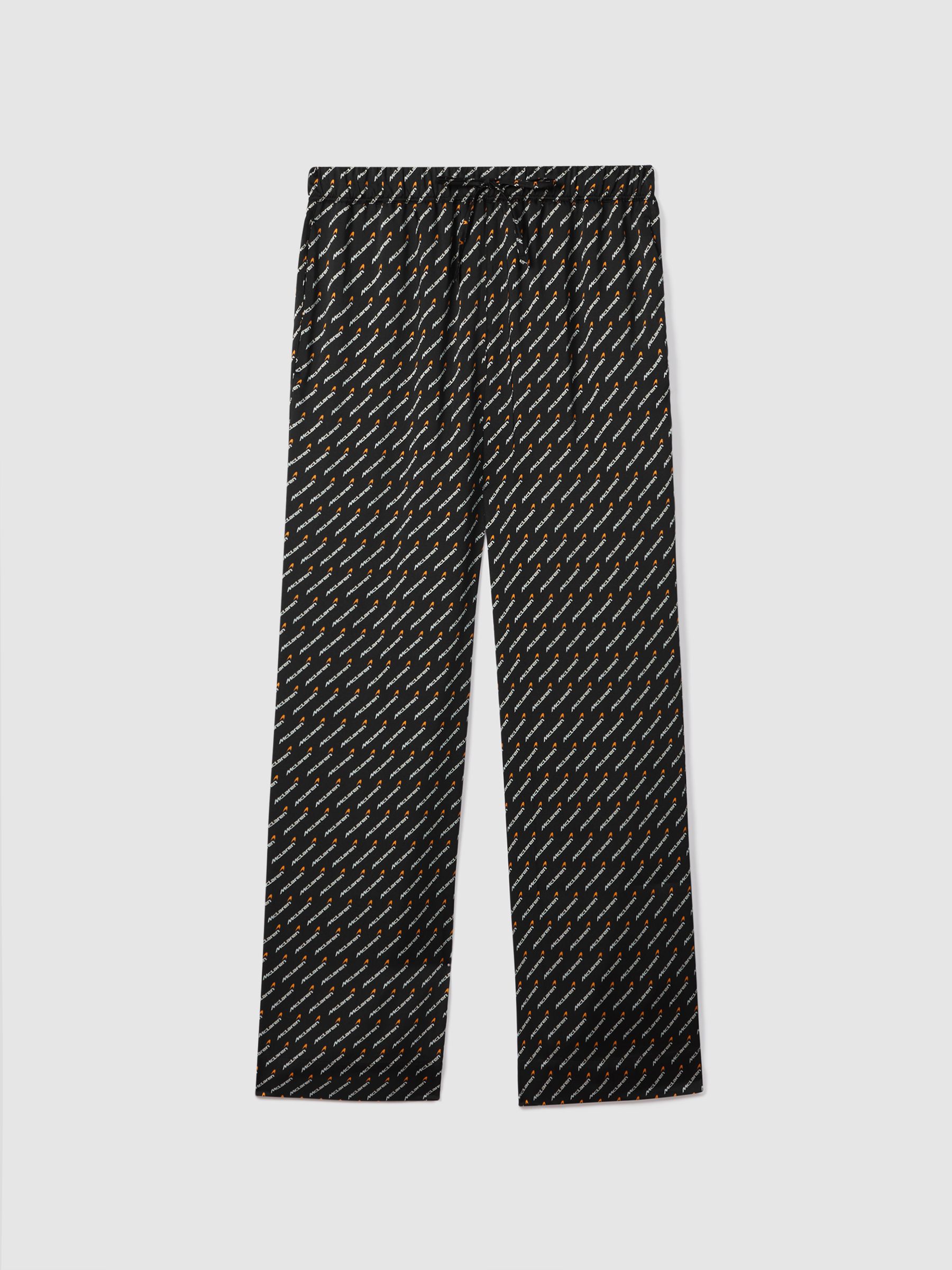 McLaren F1 Silverstone Drawstring Trousers in Black Multi - REISS