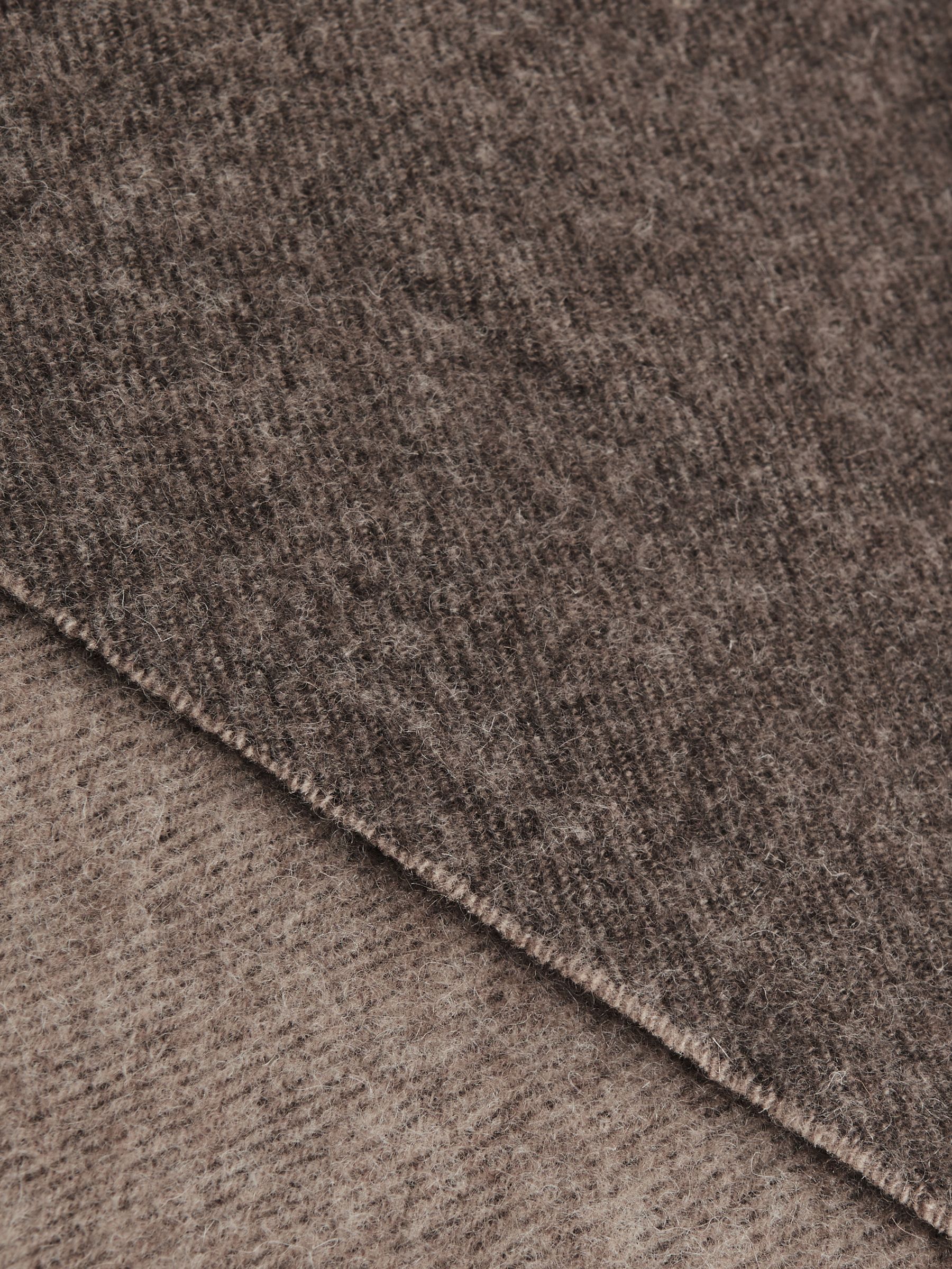 Cashmere Blend Scarf in Taupe - REISS