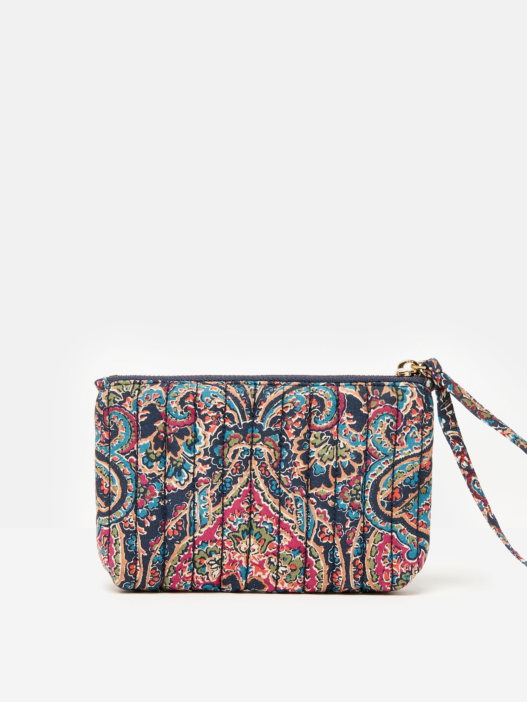 Buy Daphne Navy Paisley Wrist Purse from the Joules online shop