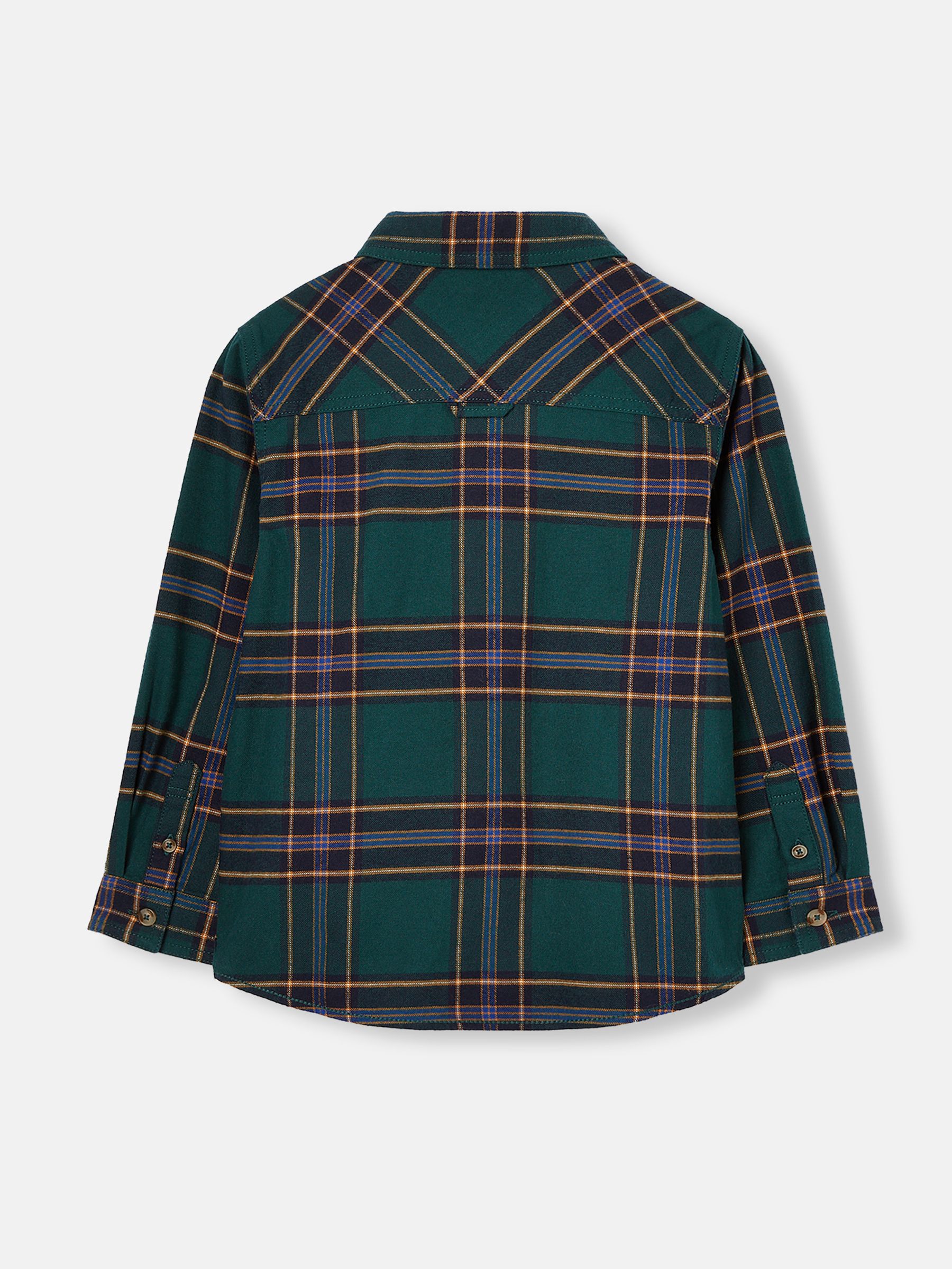 Buy Buchannan Green Checked Brushed Shirt from the Joules online shop