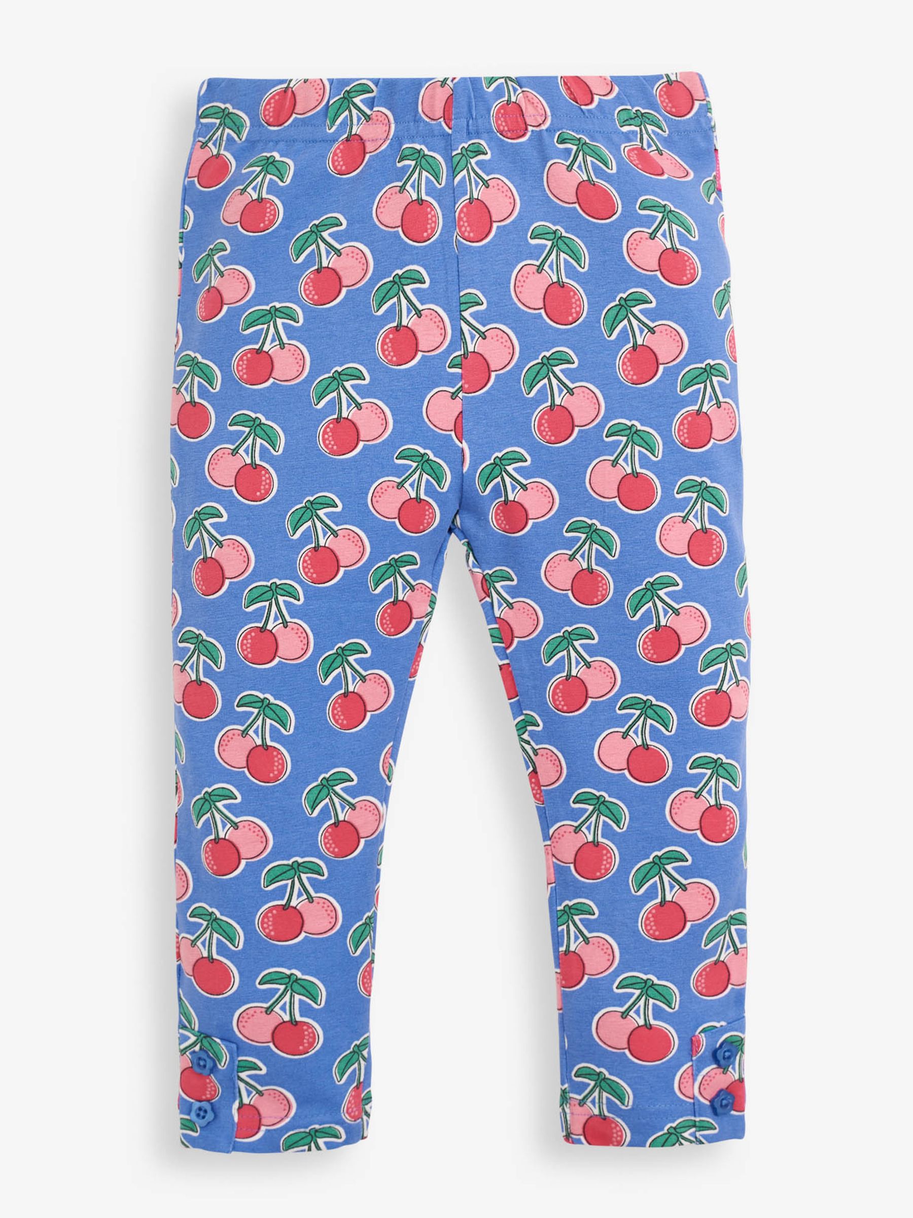 Buy JoJo Maman Bébé 2-Pack Girls' Cherry Print & Pink Leggings from the ...