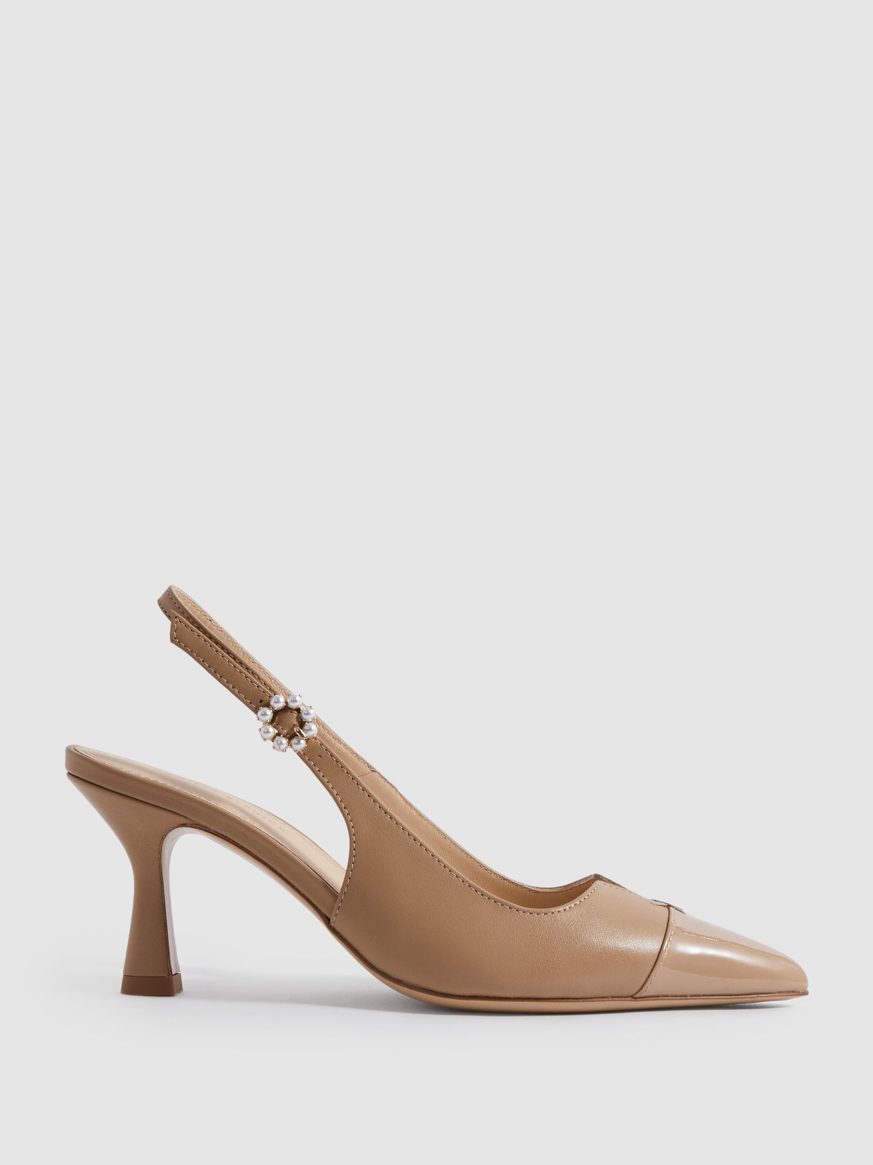 Camilla Elphick Slingback Kitten Heels - REISS