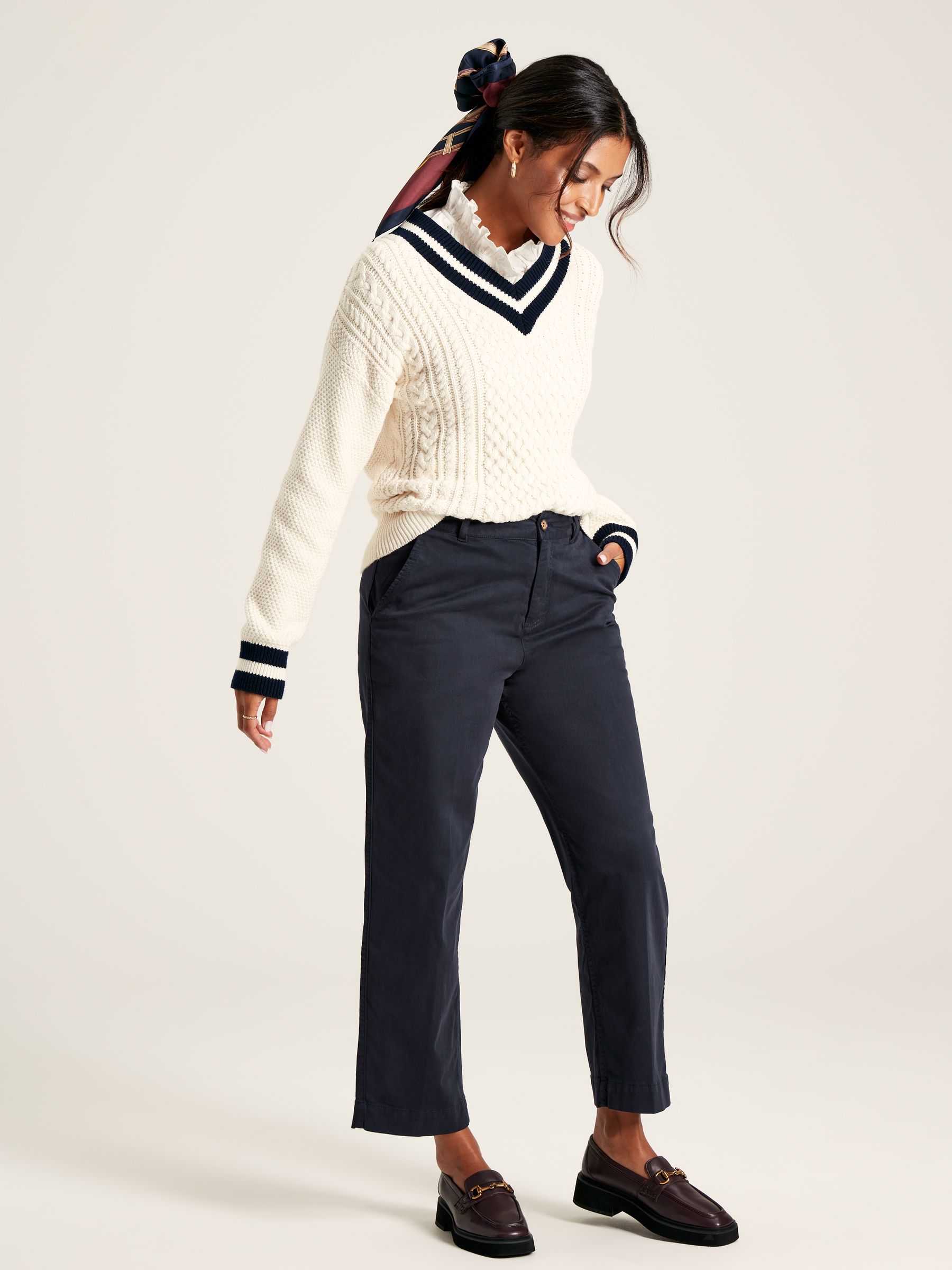 Buy Cedar Navy Straight Leg Chinos from the Joules online shop