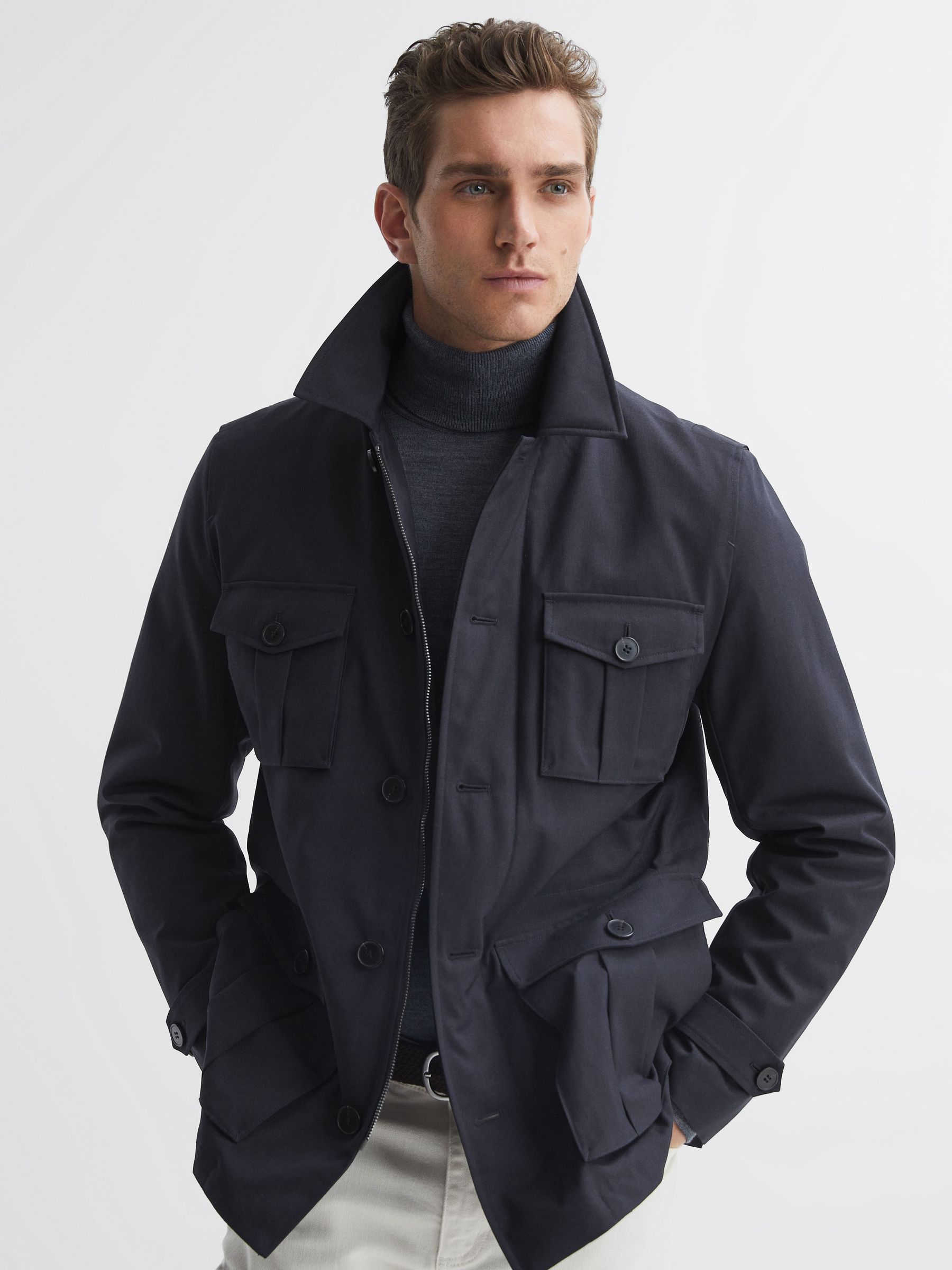 Reiss Ellis Military Inspired Field Jacket | REISS USA