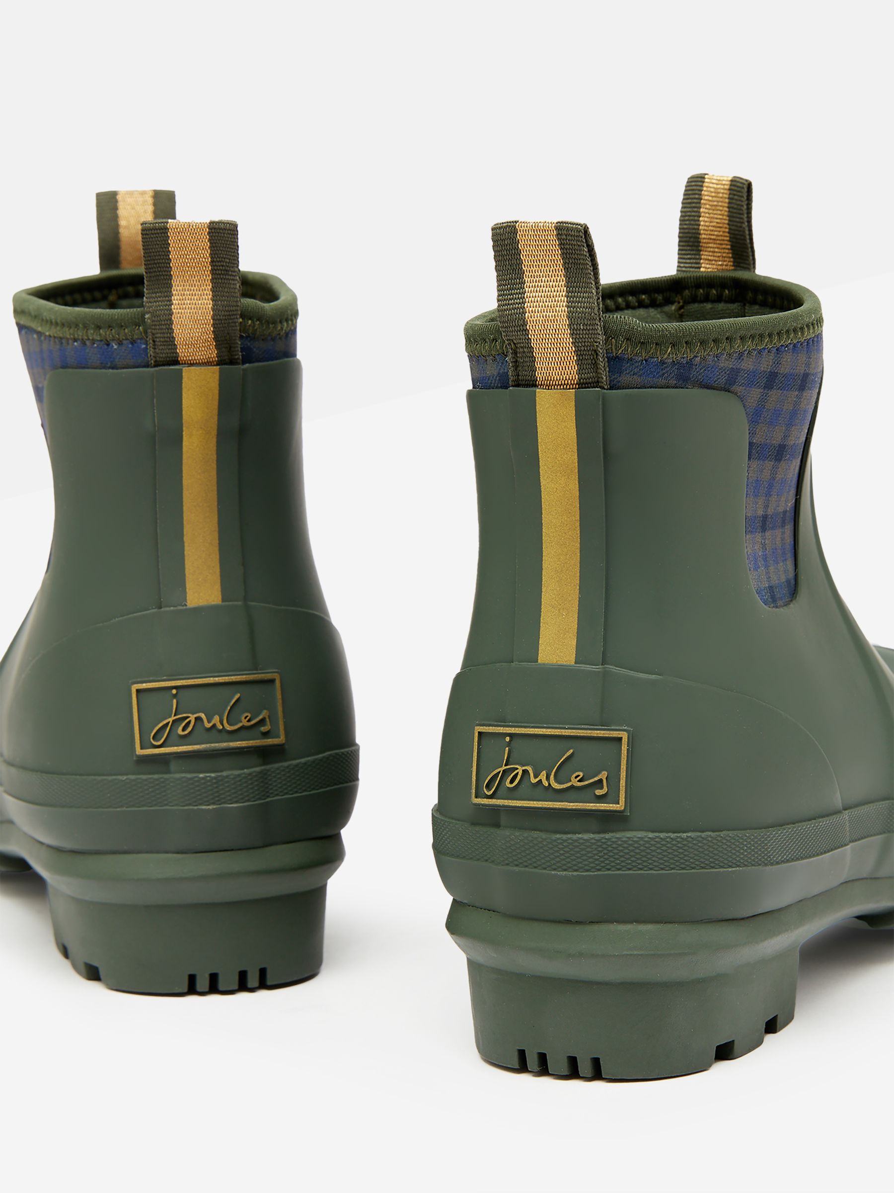 Buy Foxton Green Neoprene Lined Ankle Wellies from the Joules online shop