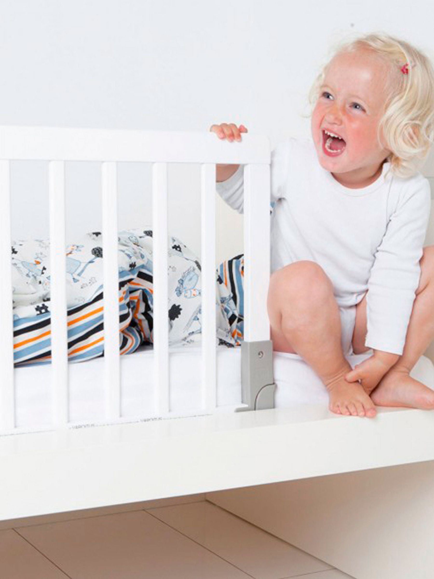 Buy BabyDan Wooden Bed Guard from the JoJo Maman Bébé UK online shop