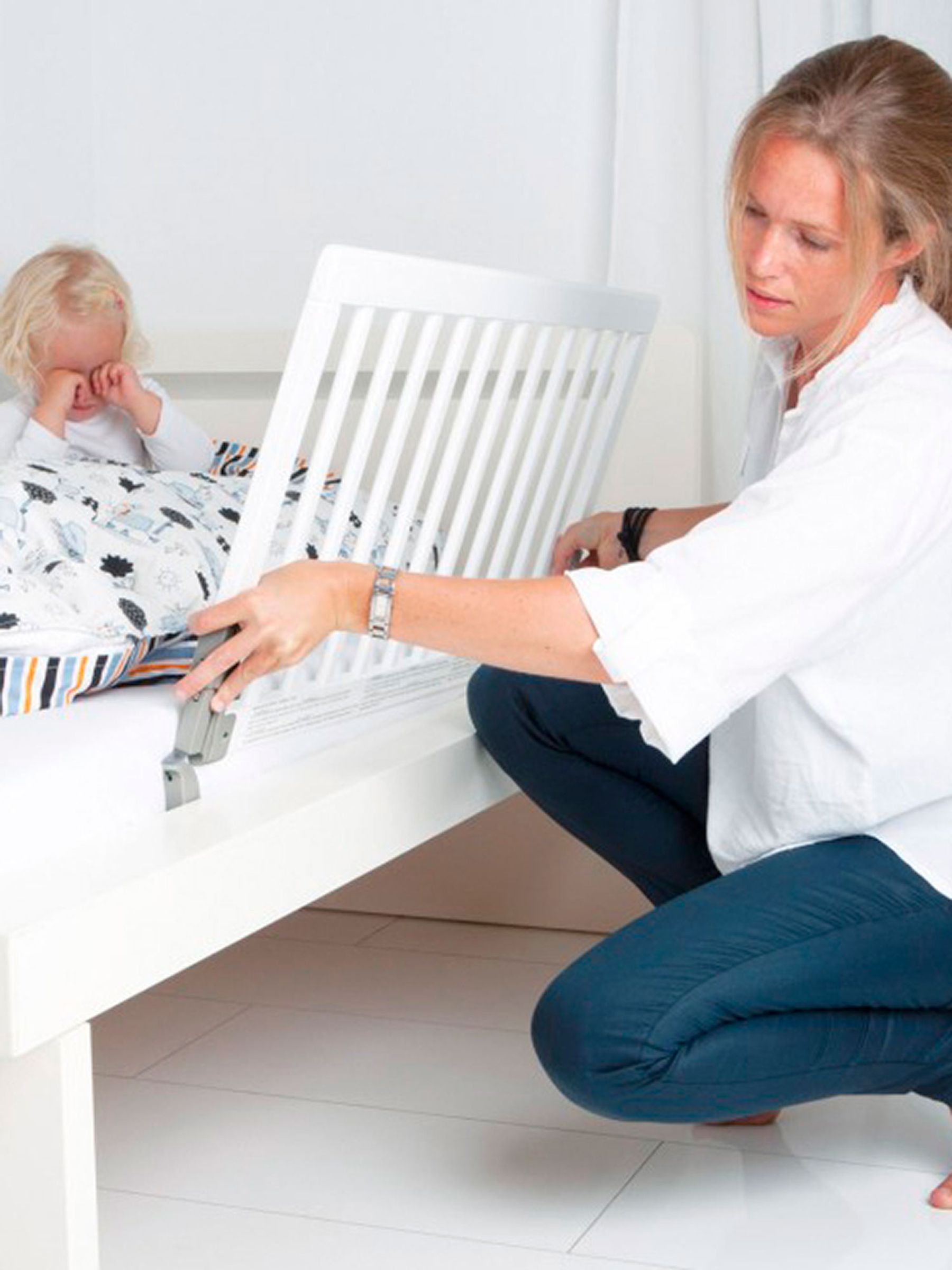 Buy BabyDan Wooden Bed Guard from the JoJo Maman Bébé UK online shop