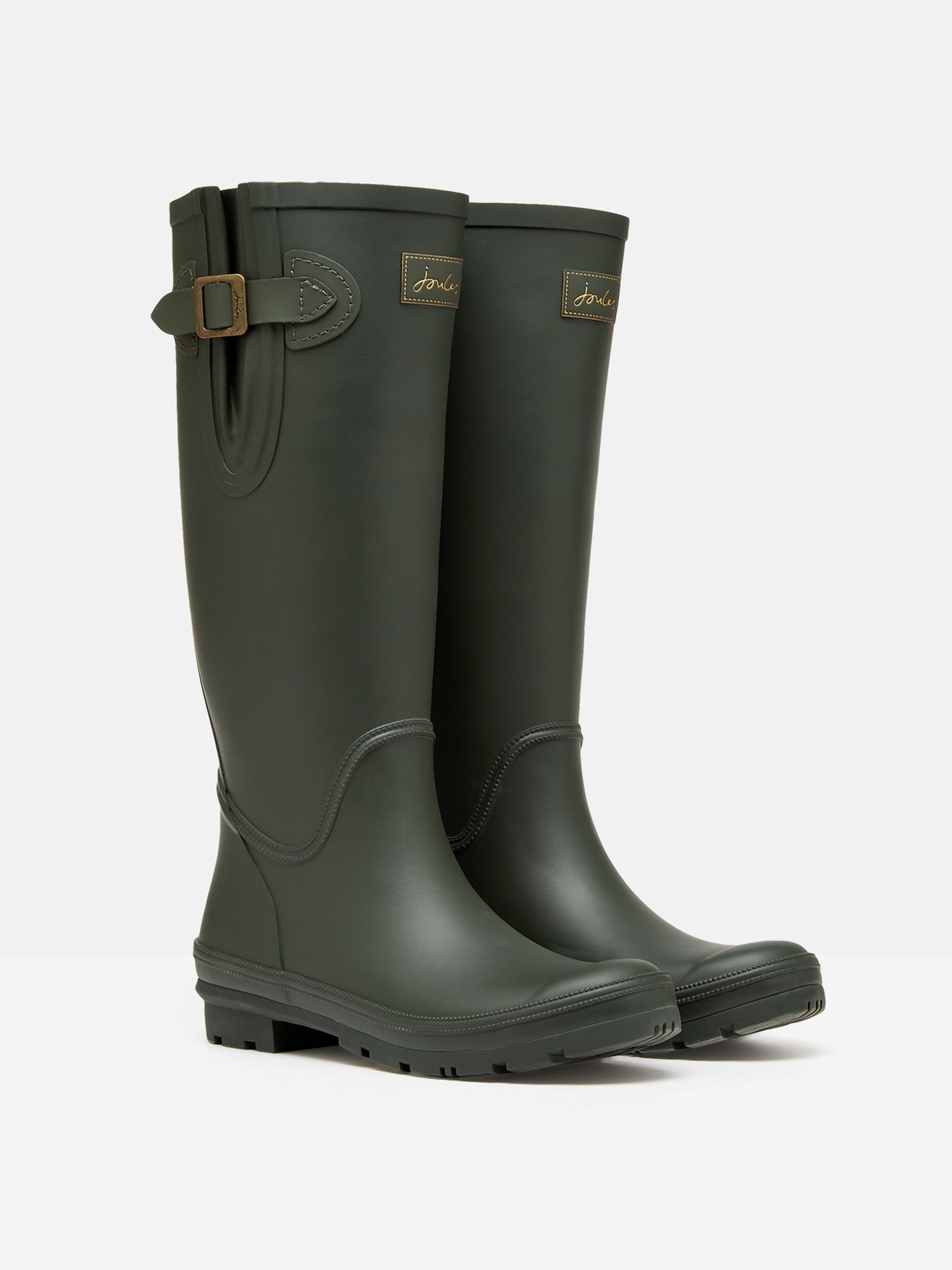 Buy Houghton Green Adjustable Tall Wellies from the Joules online shop