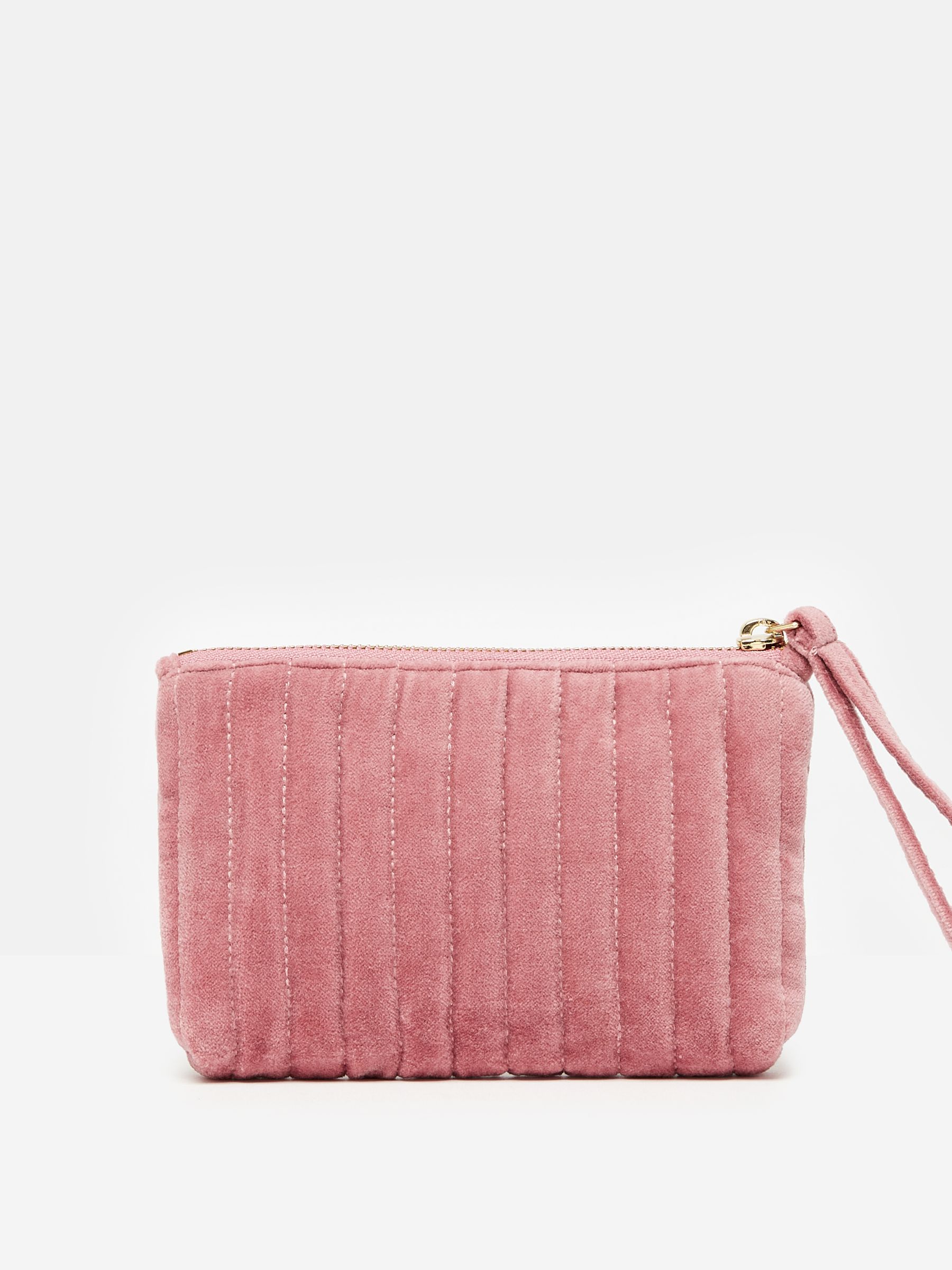 Buy Daphne Pink Velvet Wrist Purse from the Joules online shop