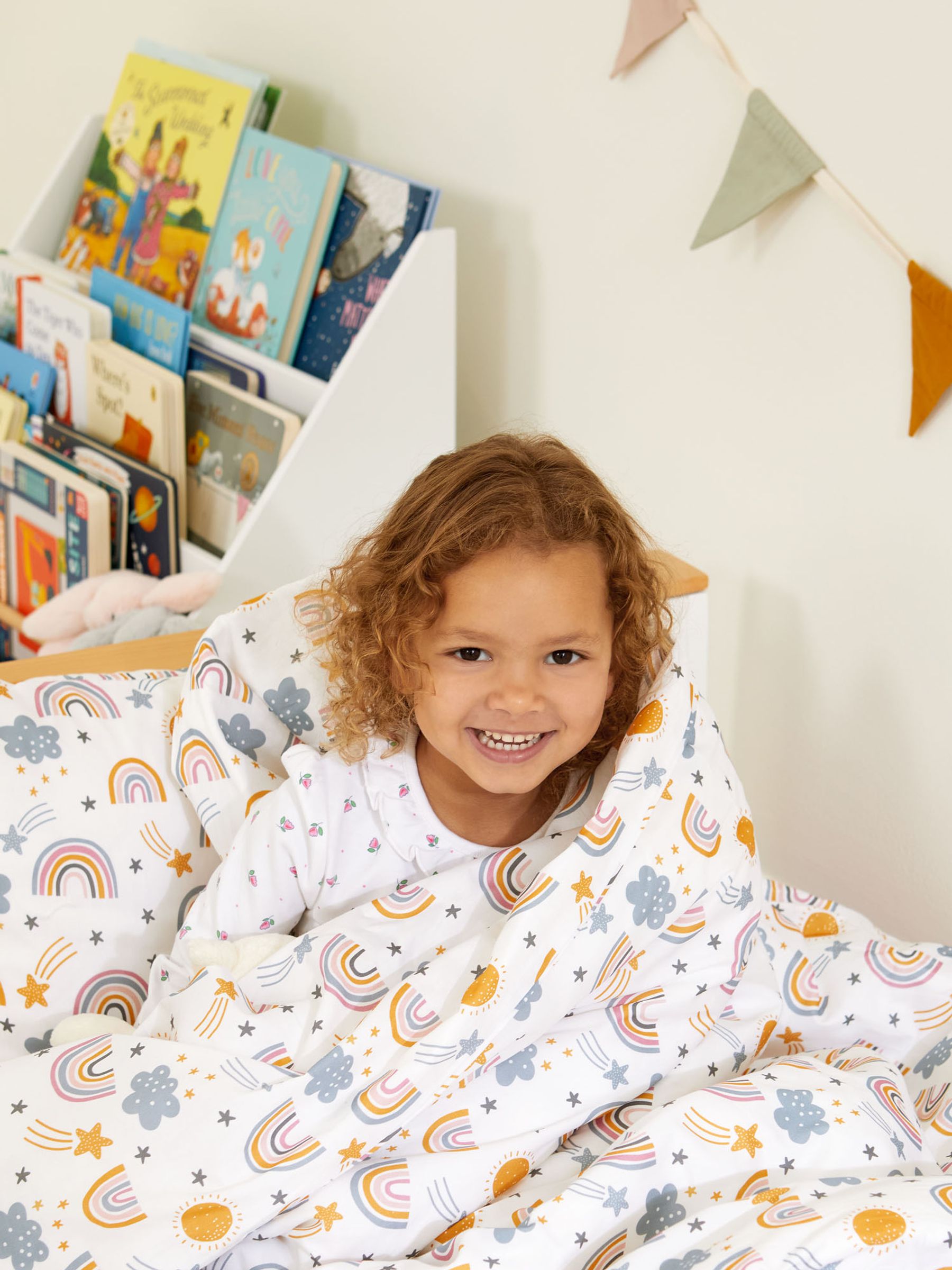 Buy Kabode Rainbow Cot Bed Duvet Cover & Pillowcase from the JoJo Maman