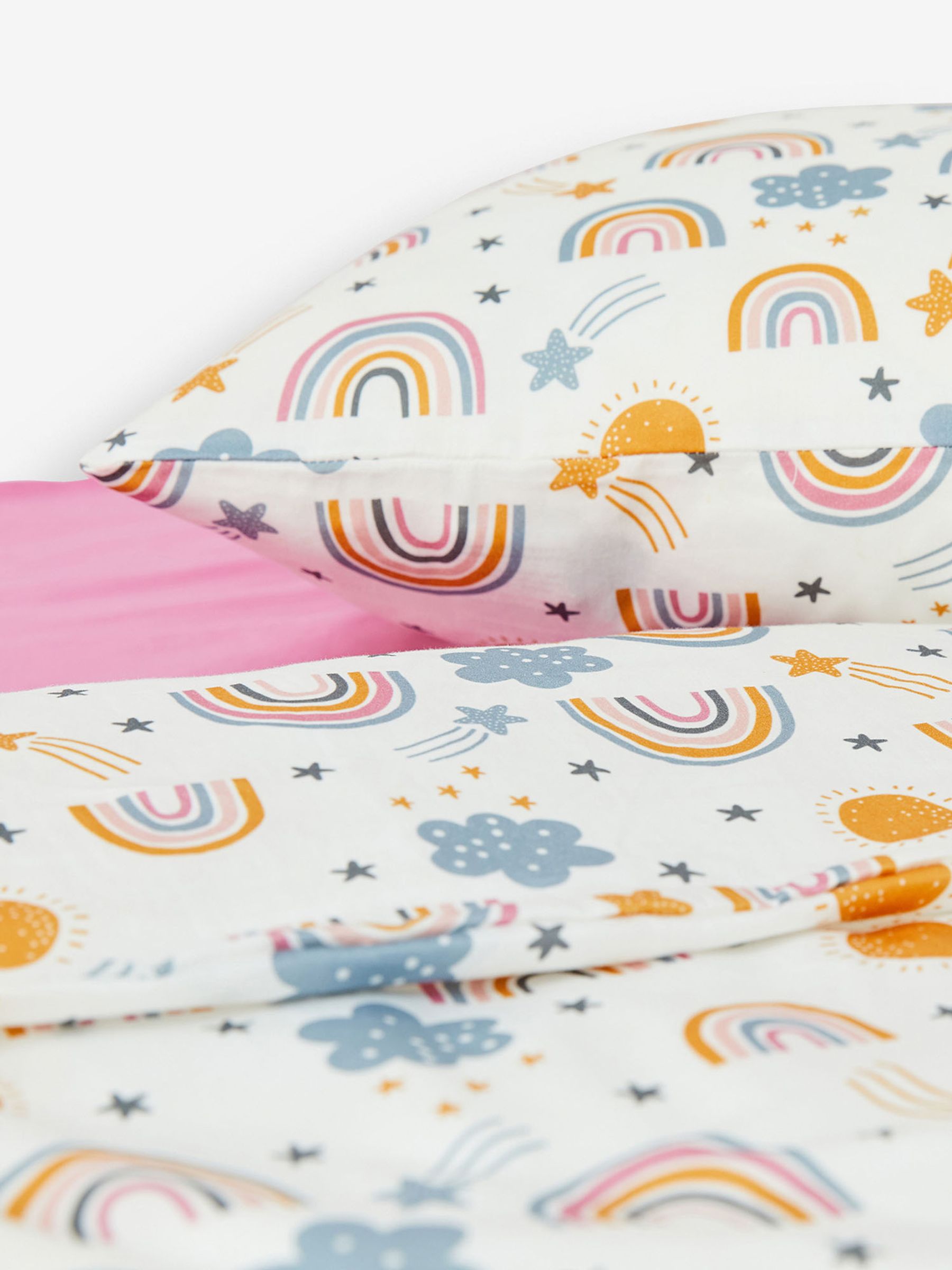 Buy Kabode Rainbow Cot Bed Duvet Cover & Pillowcase from the JoJo Maman